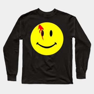 Smiley with a bullet to the head Long Sleeve T-Shirt